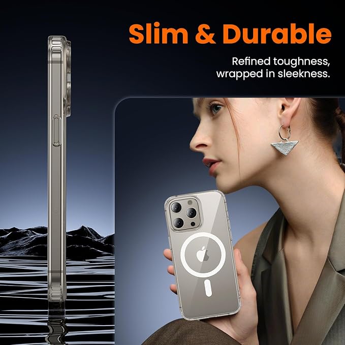 toushion 3 in 1 for iPhone 15 Pro Case Clear - Image 6