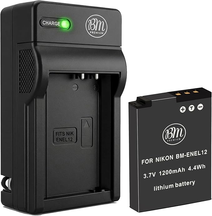 BM Premium EN-EL12 Battery and Charger by BMPremium