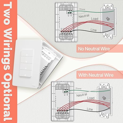 MOES 2nd Generation Zigbee Smart Switches 3 Gang, No Netural Wire, Require MOES - Image 4