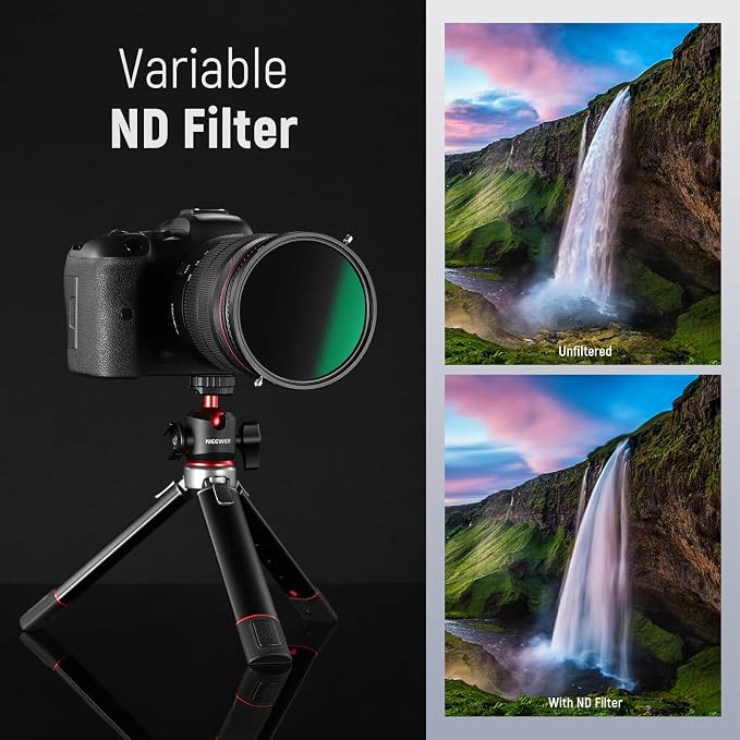 NEEWER 2 in 1 72mm Variable ND Filter ND2–ND32&CPL Filter No X Cross/30 Layer - Image 9