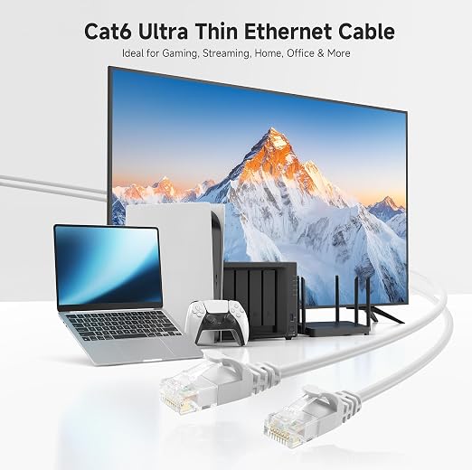 Cable Matters 10Gbps Snagless Cat 6 Ethernet Cable - 50ft - Image 2