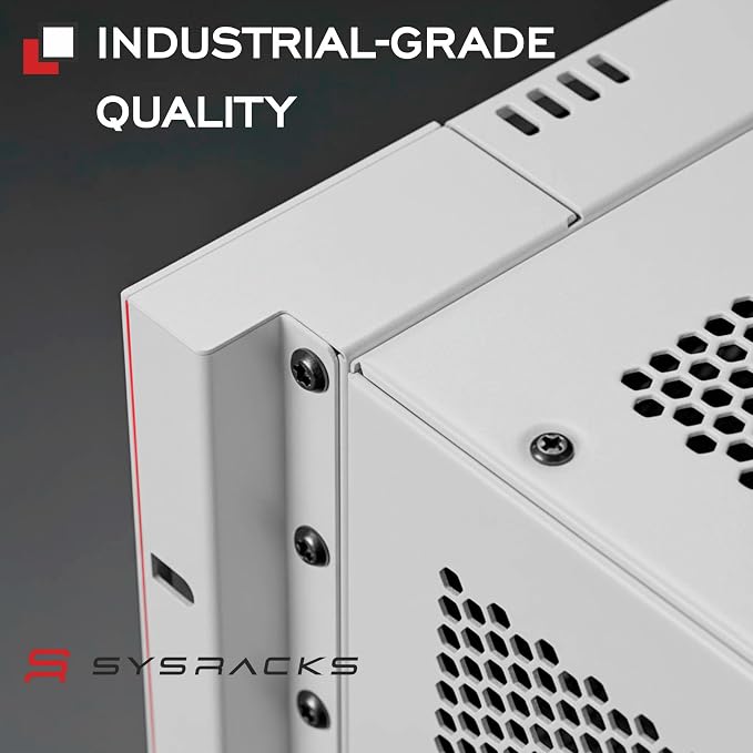 18U Wall Mount Server Rack Cabinet 24” Deep, 19” Network & AV Enclosure - Image 8