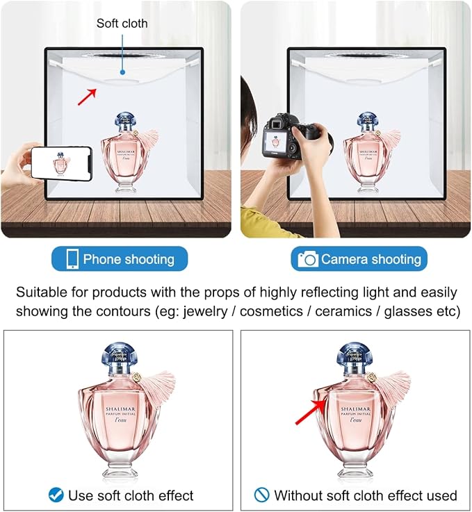 PULUZ Mini Photo Studio Light Box, Portable Folding Photography Light Booth - Image 7