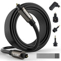 Elecan Optical Audio Cable 20 Ft Digital Audio Toslink Cable Cord-Fiber by Elecan