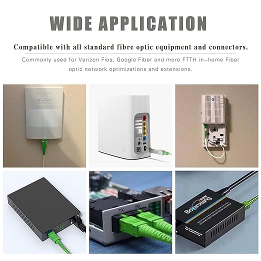 SC/APC to SC/APC Fiber Optic Internet Cable, Armored Single Mode Patch Cable - Image 3