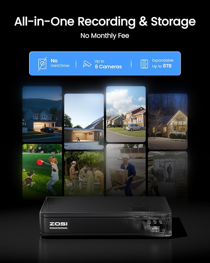ZOSI 1080P H.265+ Home Security Camera System - Image 6