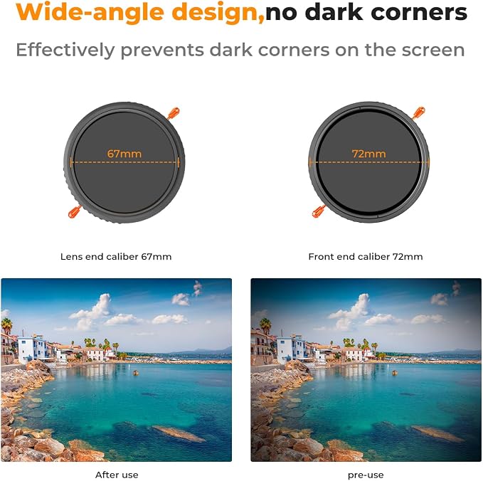 K&F CONCEPT 55mm Variable ND2-32 & Circular Polarizing Lens Filter in 1 - Image 7