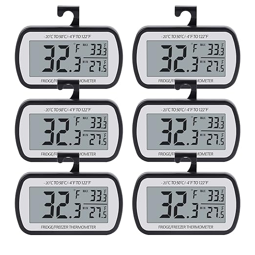AEVETE Refrigerator Thermometer Digital Fridge Freezer Thermometer by AEVETE