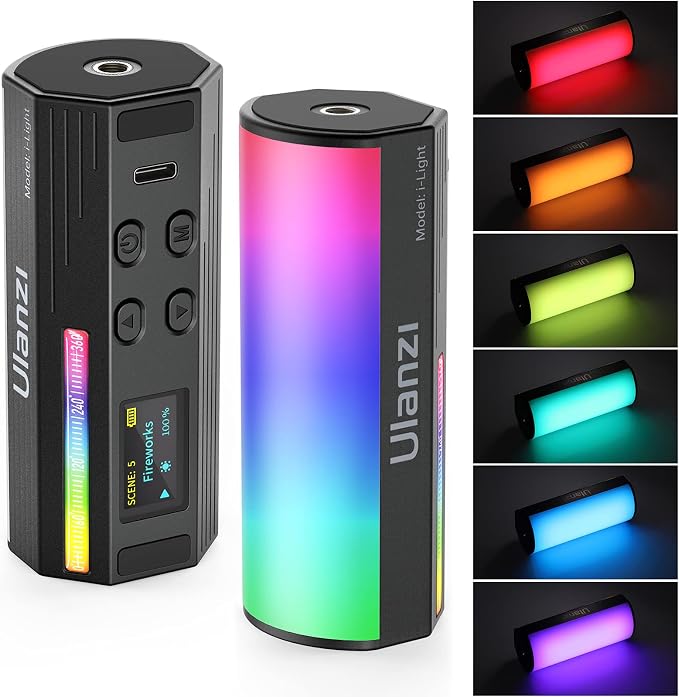 ULANZI RGB Light Wand, 360° Full Color Magnetic Mini Light Stick by ulanzi