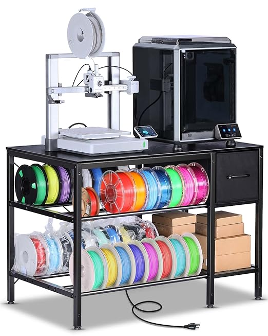 3D Printer Table with Filaments Storage by AHOWPD