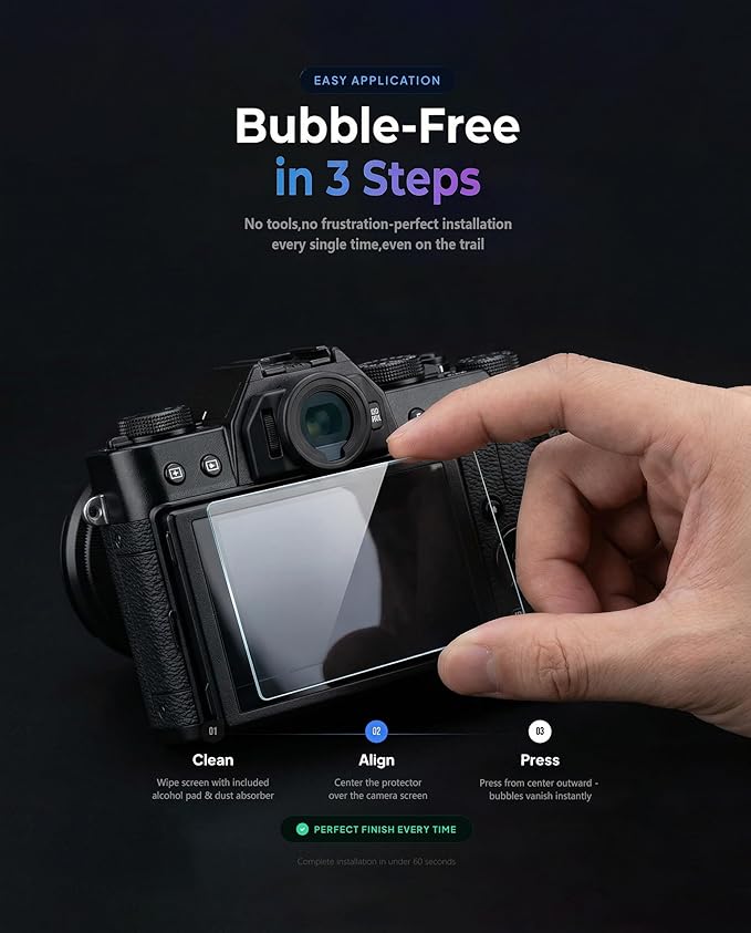 iDaPro Screen Protector for Fujifilm X-T30 III X-T30III Fuji X-T30 Mark III + - Image 6