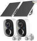 2K Security Camera Wireless Outdoor, Solar Powered WiFi Cameras by SecurityCameraBirdFeederCamera