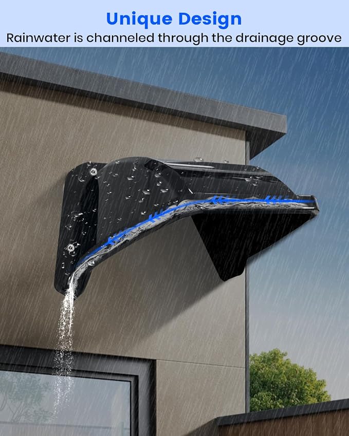 Universal Security Camera Sun Rain Cover Shield, ABS Plastic Weatherproof - Image 4