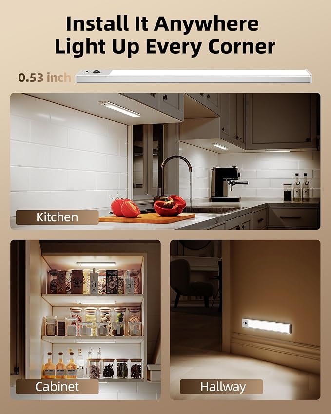 EZVALO 3-Pack 12inch Under Cabinet Lighting - Image 9