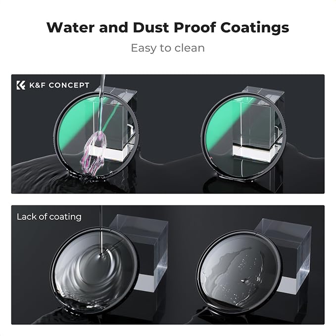 K&F CONCEPT 52mm Explosive-Proof MCUV Lens Protection Filter 28 Multi-Layer - Image 6
