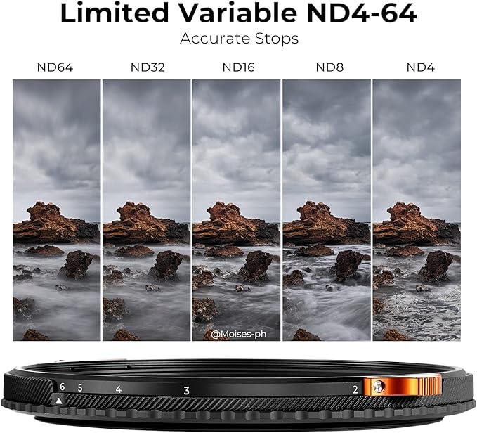 K&F CONCEPT 58mm ND4-64 ND Lens Filter Variable & CPL Polarizers Filter 2-in-1 - Image 4