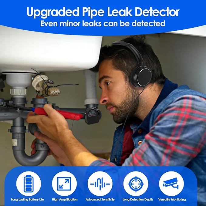 Water Leak Detectors for Home, Underground Water Leak Detection Device - Image 4