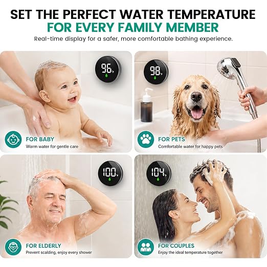 Longriver MX08 Shower Temperature Display, Shower Thermometer - Image 3
