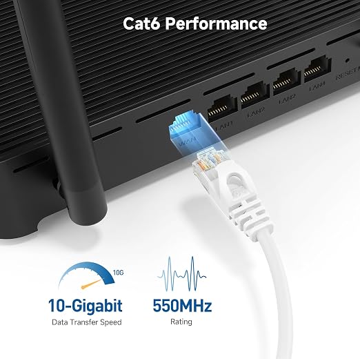 Cable Matters 10Gbps Snagless Cat 6 Ethernet Cable - 25ft - Image 3