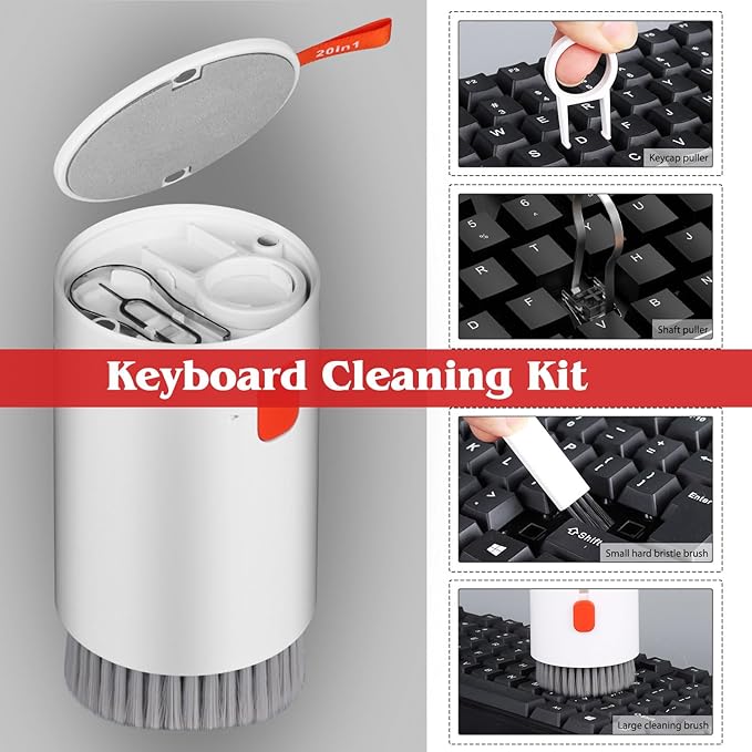 20-in-1 Phone Cleaning Kit, Computer Keyboard Brush Cleaner, Screen Electronic - Image 2