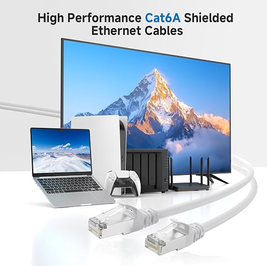 Cable Matters 10Gbps Snagless Shielded Cat 6A Ethernet Cable - 30ft - Image 2