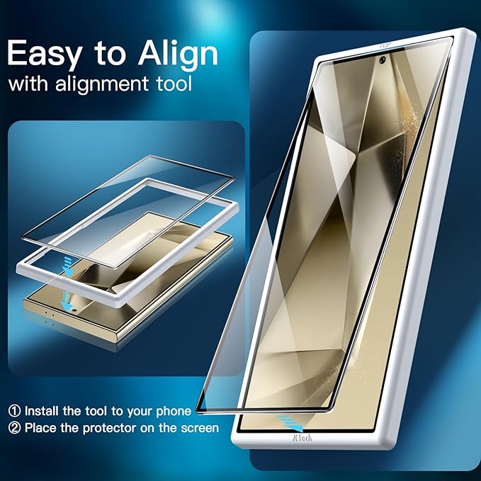 JETech Screen Protector for Samsung Galaxy S24 Ultra 5G 6.8-Inch - Image 4