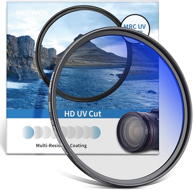 NEEWER 62mm MRC UV Protection Filter 30 Layer Multi Resistant Nano Coatings/HD by Neewer
