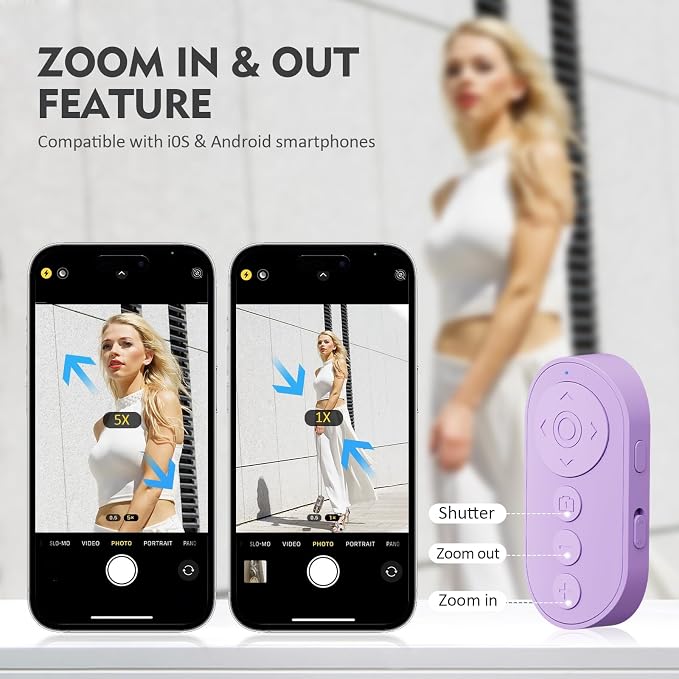 Remote Control for TikTok, Wireless Remote Camera Control Shutter - Image 2