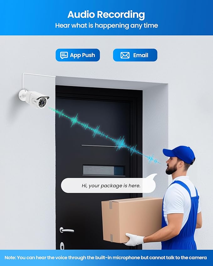 ZOSI 4K PoE Security Camera System - Image 5