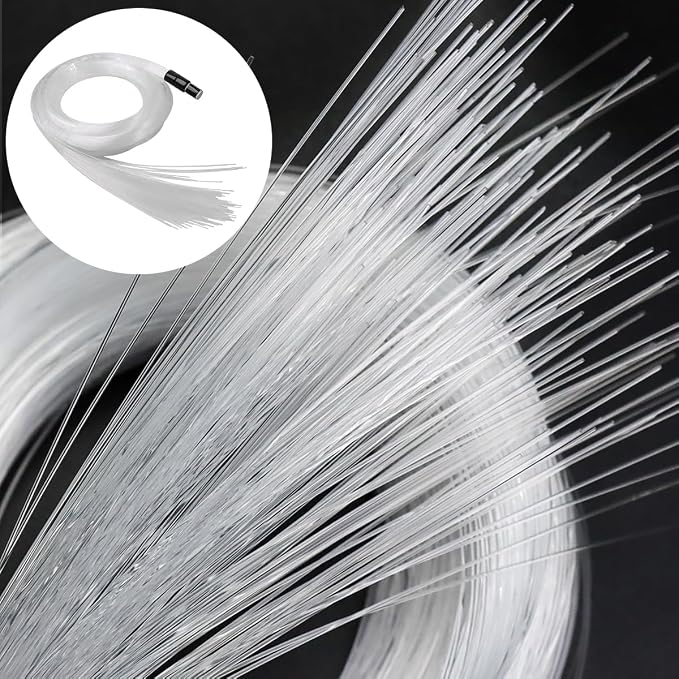 AKEPO PMMA END Glow Fiber Optic Light Cable 100pcs Ф0.03in 6.5ft/2m - Image 2