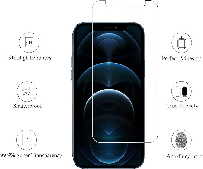 Ailun Screen Protector for iPhone 12 pro Max 2020 6.7 Inch 3 Pack Case Friendly - Image 2
