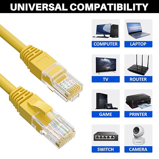 Cat5e Ethernet Cable 300 FT, Long Cat 5e Internet Cable, Standard RJ45 Connector - Image 4