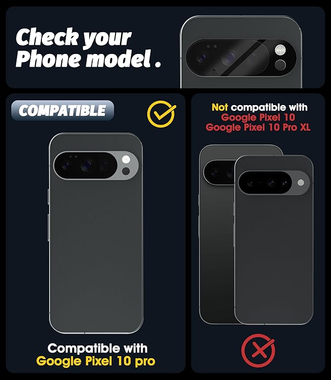 Orzero Camera Lens Protector for Google Pixel 10 Pro, Protector de Cámera - Image 2