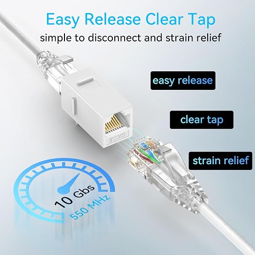 Sokqovt Cat6a Patch Cables Slim 2ft, Flexible Cat6 Ethernet Patch Cable 10G - Image 6