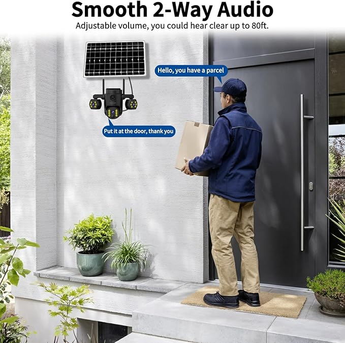 Triple Lens Outdoor Wireless Security Camera, Outdoor Cameras - Image 6