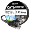 CAT6 Ethernet Cable 150FT 23AWG High Speed 500MHz 10Gbps Transmission Speed by Lteirwe