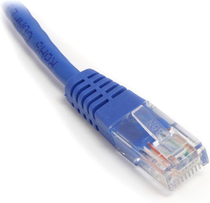 StarTech.com Cat5e Ethernet Cable - 2 ft - Blue - Patch Cable - Molded Cat5e - Image 2