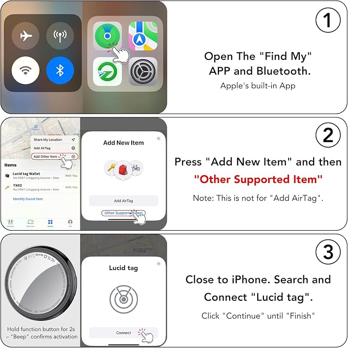 Air Tracker Tag 1-Pack, Tukio Bluetooth 5.3 Tracker Tag - Image 9