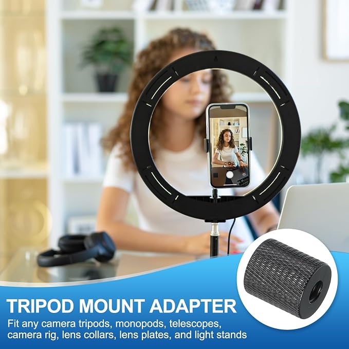 PATIKIL Tripod Screw Adapter 1/4" Female to M8 Male, 18 mm - Image 4