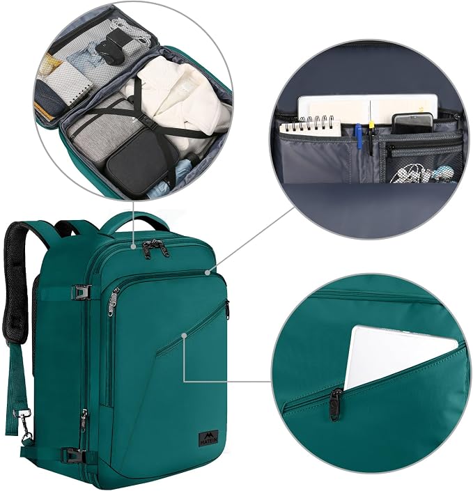 MATEIN Travel Backpack Large, Water Resistant Carry on Backpack - Image 8