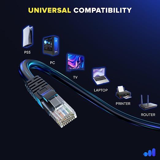 Maximm Cat 6 Ethernet Cable - 30 ft - High-Speed LAN - Image 6