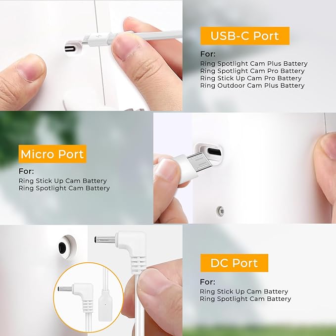 8W Solar Panel for Ring Camera, Solar Panel Charger Compatible - Image 6
