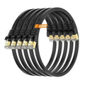 Cat7 3FT-5Pack Ethernet Cable Flat-Black-10Gbps High Speed Ultra Slim Network by SURPLAY-WinningHighSpeed