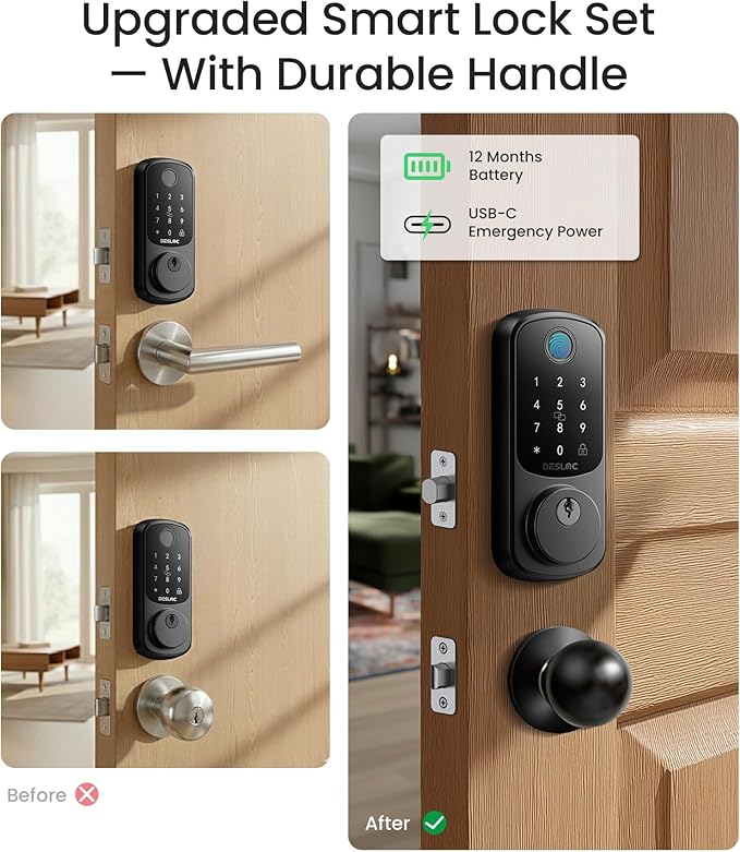 DESLOC B200 Fingerprint Smart Lock - Image 2