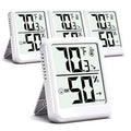4-Pack Room Thermometer Indoor Hygrometer, Small Digital Temperature and by Azosowo