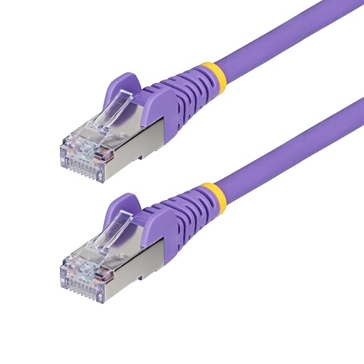 StarTech.com 1ft Purple CAT6a Ethernet Cable, Snagless RJ45, 100W PoE++ by StarTech