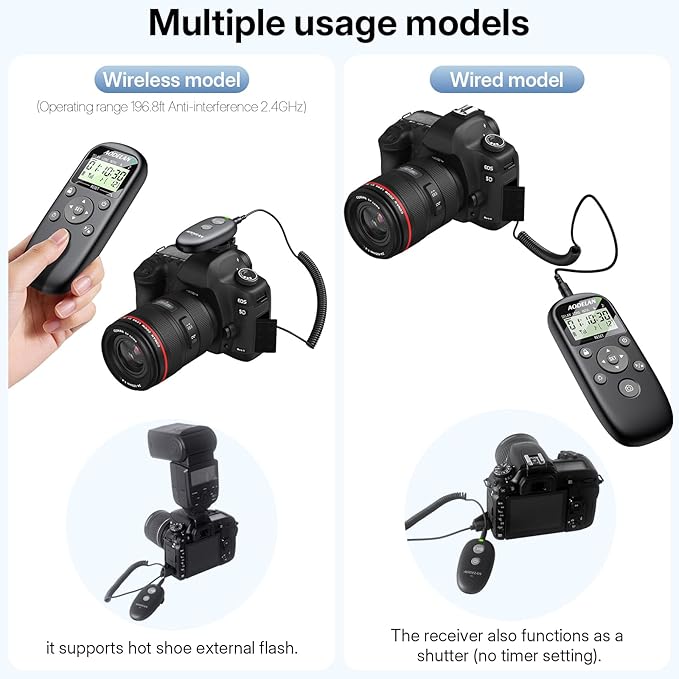 for Nikon Camera Rechargeable Remote Shutter Release - Image 4