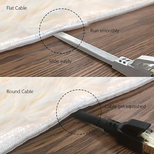 Jadaol Cat 8 Ethernet Cable 75 ft, 40Gbps 2000MHz Flat RJ45 S/FTP LAN Patch - Image 5