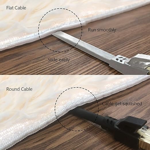 Jadaol Cat 8 Ethernet Cable 6 ft, 40Gbps 2000MHz Flat RJ45 S/FTP LAN Patch Cable - Image 5