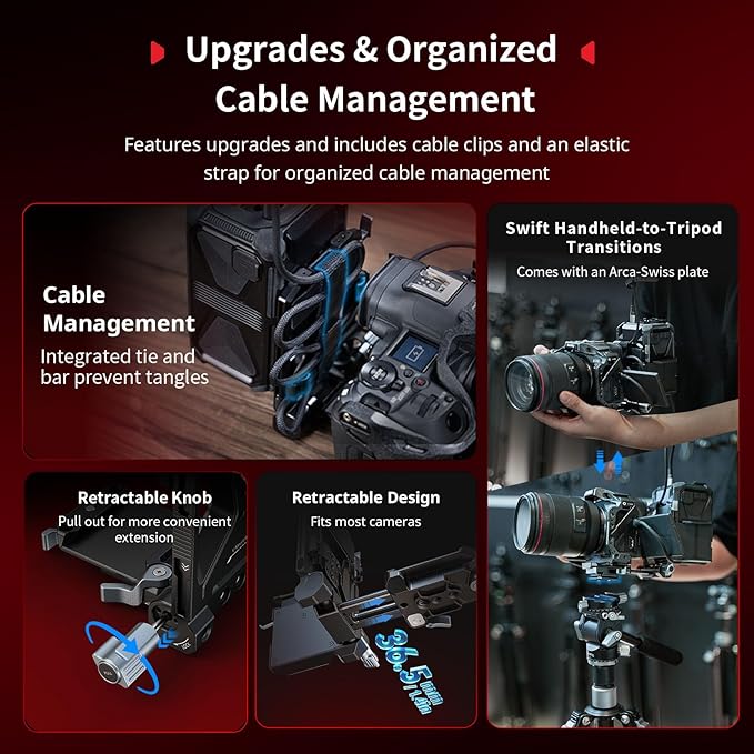 SMALLRIG Foldable V Mount Battery Plate Kit Pro, w/QR Plate - Image 6